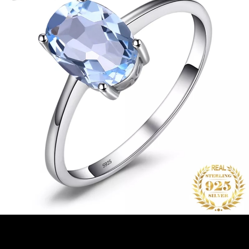 NOVEMBER BIRTHSTONE)  bleu topaz925  sterlingSILVER.